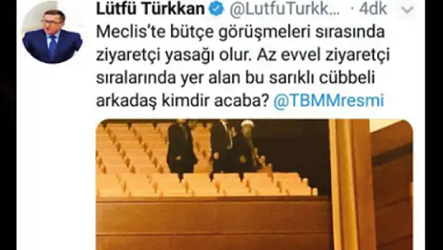 Lütfü Türkkan'ın silmek zorunda kaldığı tweet