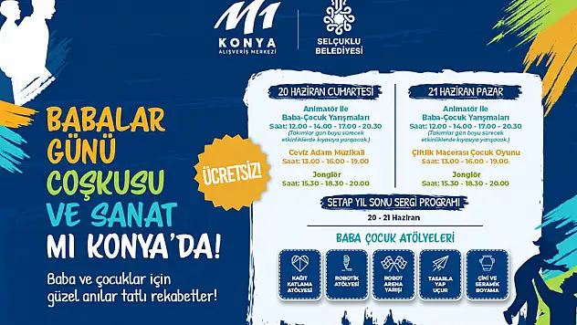 M1 Konya AVM'de Babalar Günü hazırlığı