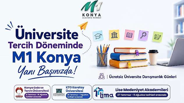 M1 Konya AVM'den üniversite adaylarına ücretsiz tercih desteği