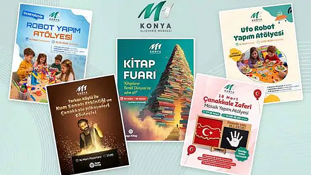 M1 Konya AVM, mart ayında kültür, sanat ve eğlenceyi bir arada sunacak