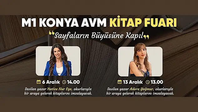 M1 Konya AVM'de imza günleri ve Kitap Fuarı başlıyor