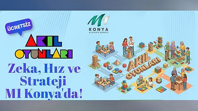 M1 Konya AVM'den sömestr döneminde 'Akıl Oyunları' etkinliği