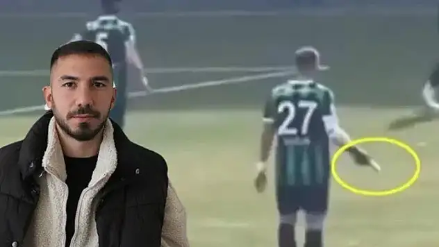Maçta elinde telefonla görüntülenen futbolcu Emre Sağlık konuştu: Hakem maçı durdurmadı
