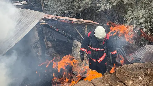Malatya'da 600 dönümlük anız arazisi yandı, bir inek telef oldu

