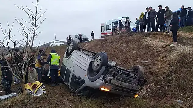 Malatya'da araç devrildi, 8 kişi yaralandı
