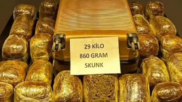 Malatya'da otobüste 29 kilo uyuşturucu ele geçirildi

