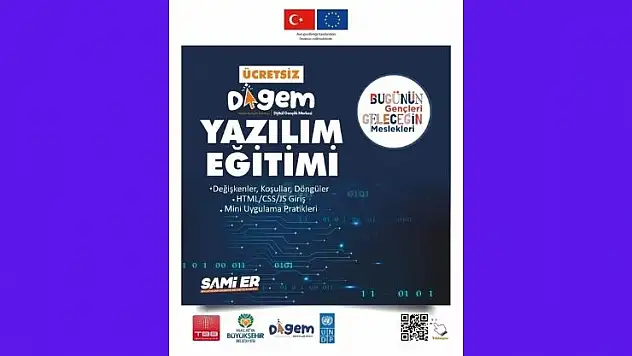 Malatya'da Dijital Gençlik Merkezi'nde kodlama eğitimi