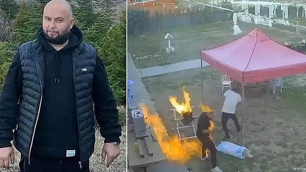 Mangal yakarken üzerine ateş sıçradı yolda kalp krizi geçirerek öldü
