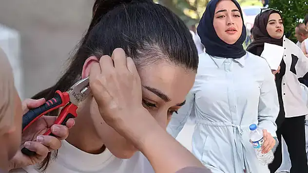 Manzara değişmedi! KPSS maratonu başladı, piercingleri yüzünden sınava alınmayacaklardı
