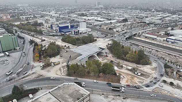 Marangozlar Köprülü Kavşağı'nın Ankara Yolu kısmı 3 Kasım'da açılıyor