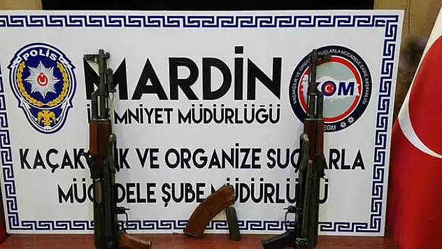 Mardin'de uzun namlulu 2 silah ele geçirildi