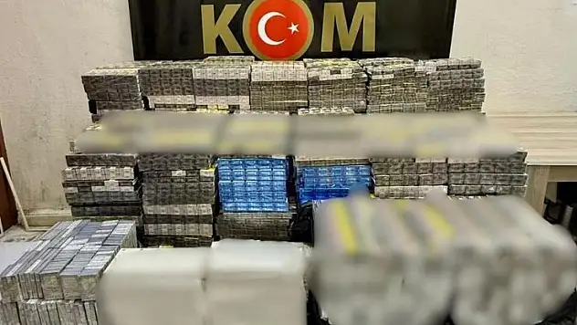 Mardin'de 15 bin paket kaçak sigara ele geçirildi