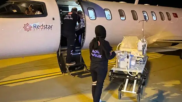 Mardin'de hasta bebek ambulans uçakla Konya'ya sevk edildi
