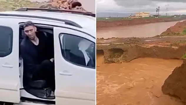 Mardin'de sağanak nedeniyle köprü yıkıldı, 'dünyanın en uzun adamı' yolda kaldı