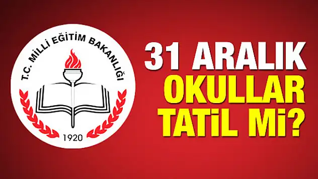 MEB 31 Aralık 2018 Pazartesi okullar tatil mi? Yılbaşı tatili resmi açıklama