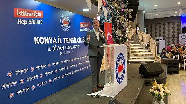 Memur-Sen Konfederasyonu Genel Başkanı Ali Yalçın Konya'da konuştu
