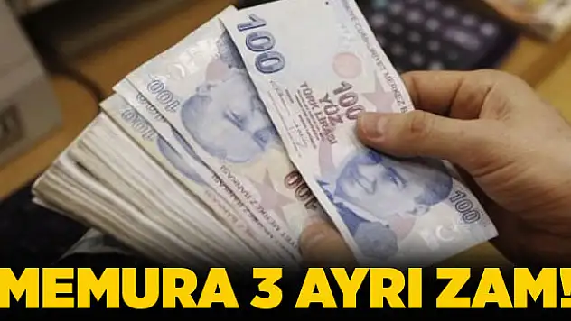 Memura 3 ayrı zam