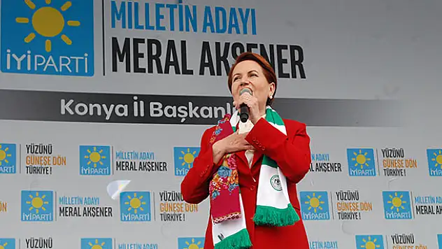 Meral Akşener Konya'da miting yaptı