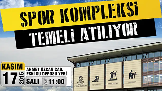 Meram'a yeni spor kompleksi
