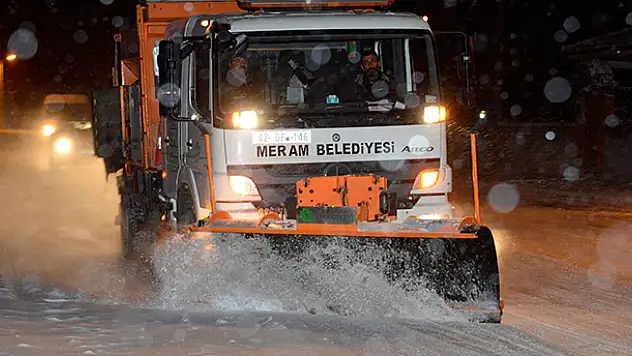 Meram Belediyesi kar alarmında