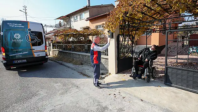 Meram Belediyesinden, engelli vatandaşlar için yeni bir hizmet daha