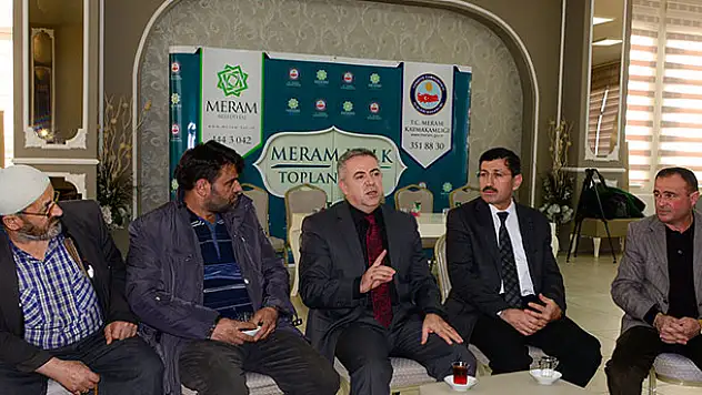 Meram'da halk toplantıları sürüyor