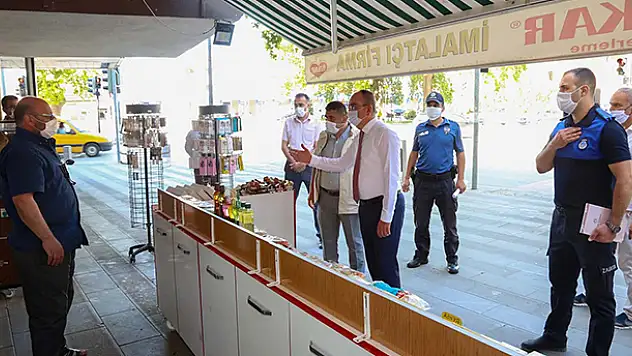 Meram'da koronavirüs denetimi