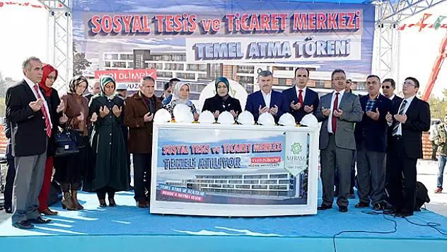 Meram'da Sosyal Tesis ve Ticaret Merkezinin Temeli Atıldı
