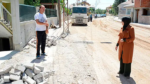 Meram'da yol genişletme çalışmaları sürüyor