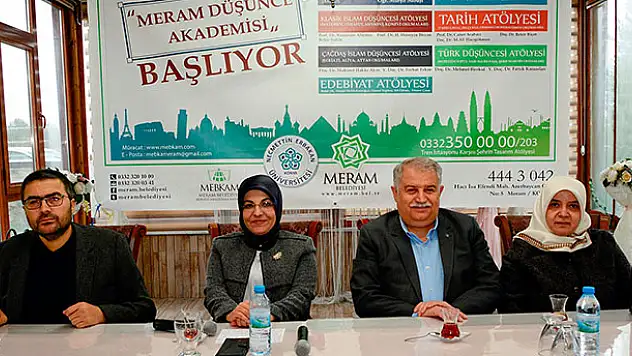 Meram Düşünce Akademisi tanıtıldı