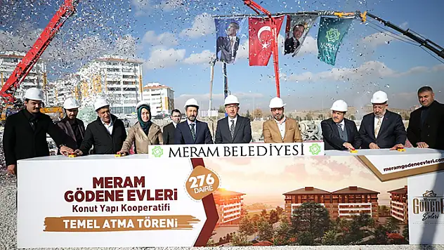 Meram Gödene Evleri'nin temeli atıldı
