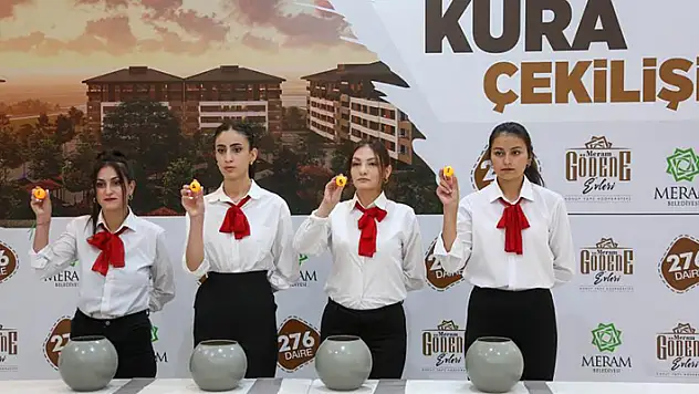Meram Gödene Evleri'nde kura heyecanı
