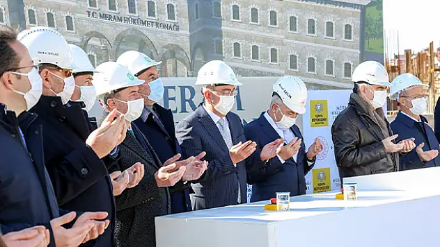 Meram Hükümet Konağı'nın temeli atıldı