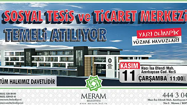 Meram'ın cazibe merkezi olacak