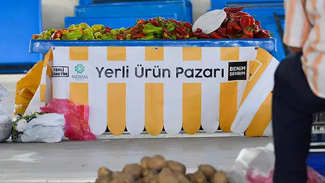 Meram'ın 'Yerli Ürün Pazarı' vatandaşların uğrak adresi oldu
