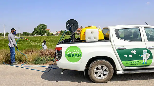 Meram'da ilaçlama çalışmaları devam ediyor