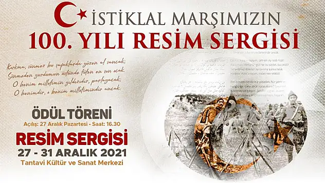 Meram'da İstiklal Marşı konulu resim sergisi açılıyor

