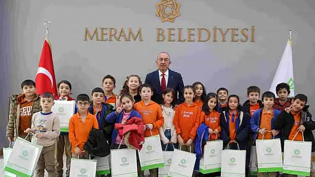 Meram'da miniklerden belediye ziyareti