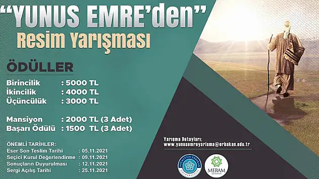 Meram'da Yunus Emre'nin fikirleri resimleştirilecek
