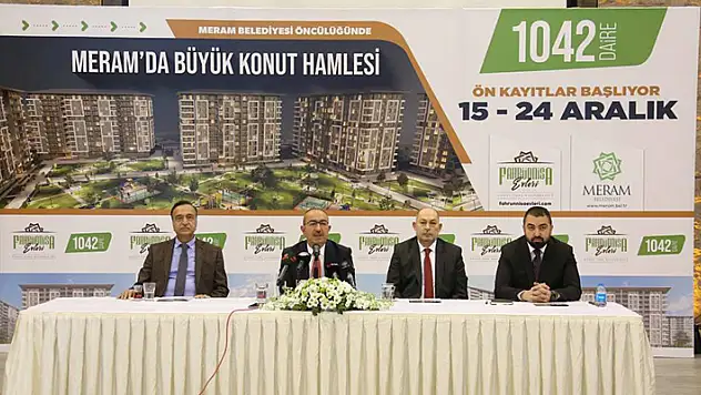 Meram'ın konut hamlesi büyüyor! Fahrünnisa Evleri için talep toplama başladı