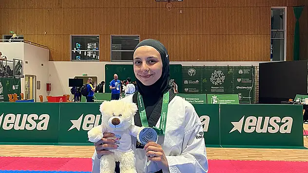 Meram'lı sporcu Avrupa ikincisi