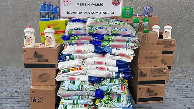 Mersin'de 12 ton sahte temizlik ürünü ele geçirildi: 3 kişi gözaltına alındı

