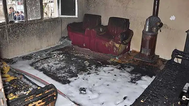 Mersin'de ev yangını