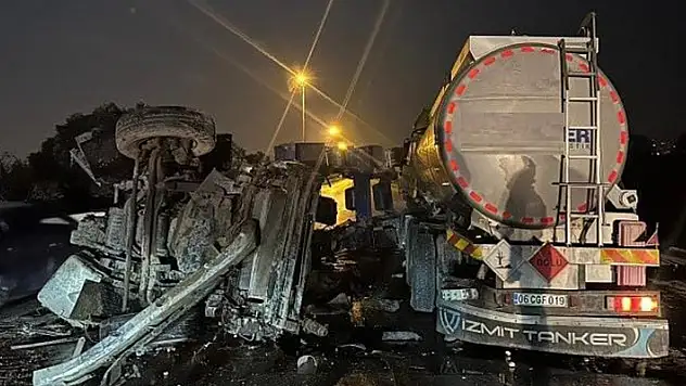 Mersin'de tırla tanker çarpıştı: 1 ölü, 1 yaralı
