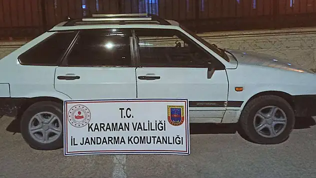 Mersin'den çalınan otomobil Karaman'da bulundu
