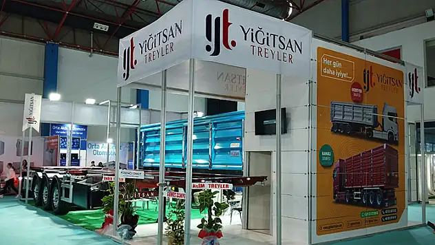 Mersin Lojistik ve Taşımacılık Fuarın'a Konya'dan Yiğitsan Treyler'de katıldı