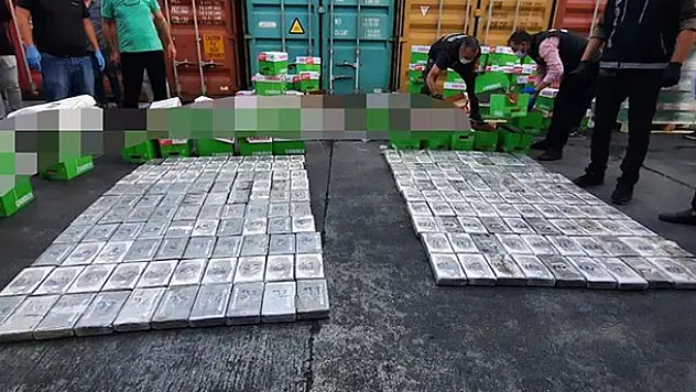 Mersin Uluslararası Limanı'nda 220 kilogram kokain ele geçirildi