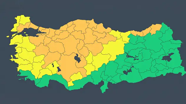 Meteoroloji'den Konya'nın da olduğu 49 il için 'turuncu ve sarı' uyarı
