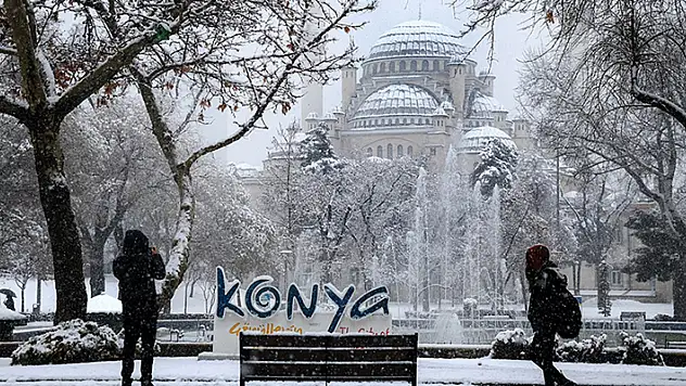 Meteoroloji'den Konya ve Karaman'a kuvvetli kar yağışı uyarısı