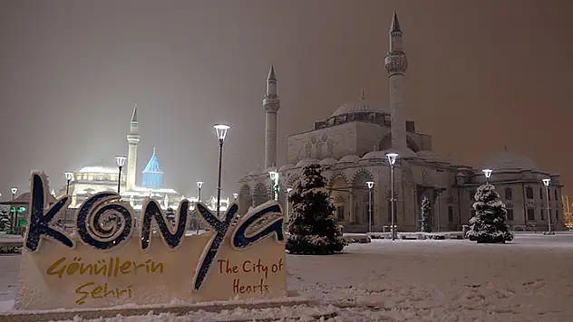 Meteoroloji Konya'ya yoğun kar uyarısı yaptı! 